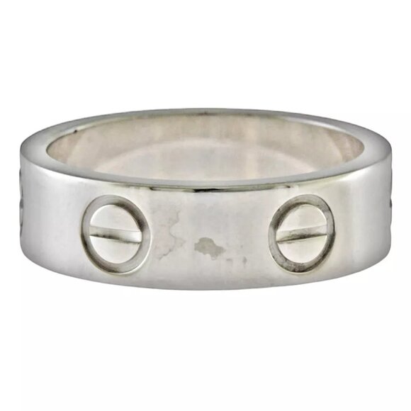 CARTIER Ring US 5 1/2 EU51 K18 white gold Love51 used - Picture 3 of 6